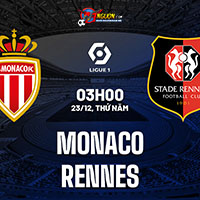 Nhận định soi kèo bóng đá Monaco vs Rennes (3h00 ngày 23/12) 1 Monaco vs Rennes 1
